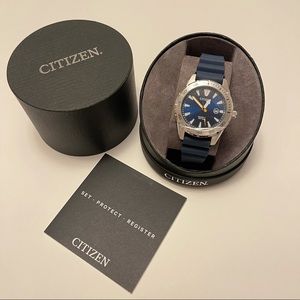 Citizen Pro Sport Sliver & Navy Blue 42mm Watch